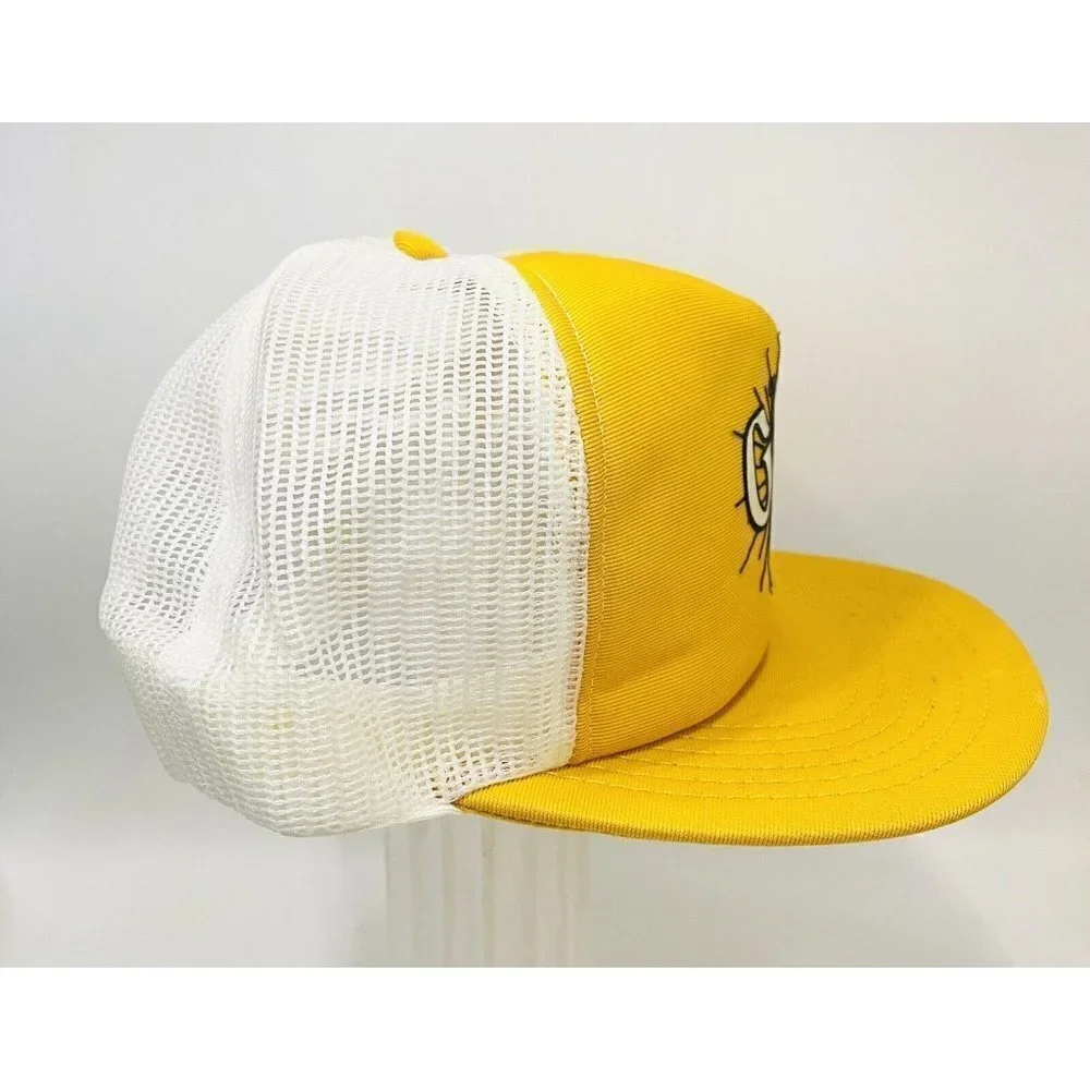 Vintage 70s 80s Olympia Gold Beer Trucker Hat Mesh Snapback Cap Brewing Co.